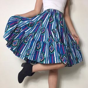 ❌SOLD❌ Vtg western high waisted skirt